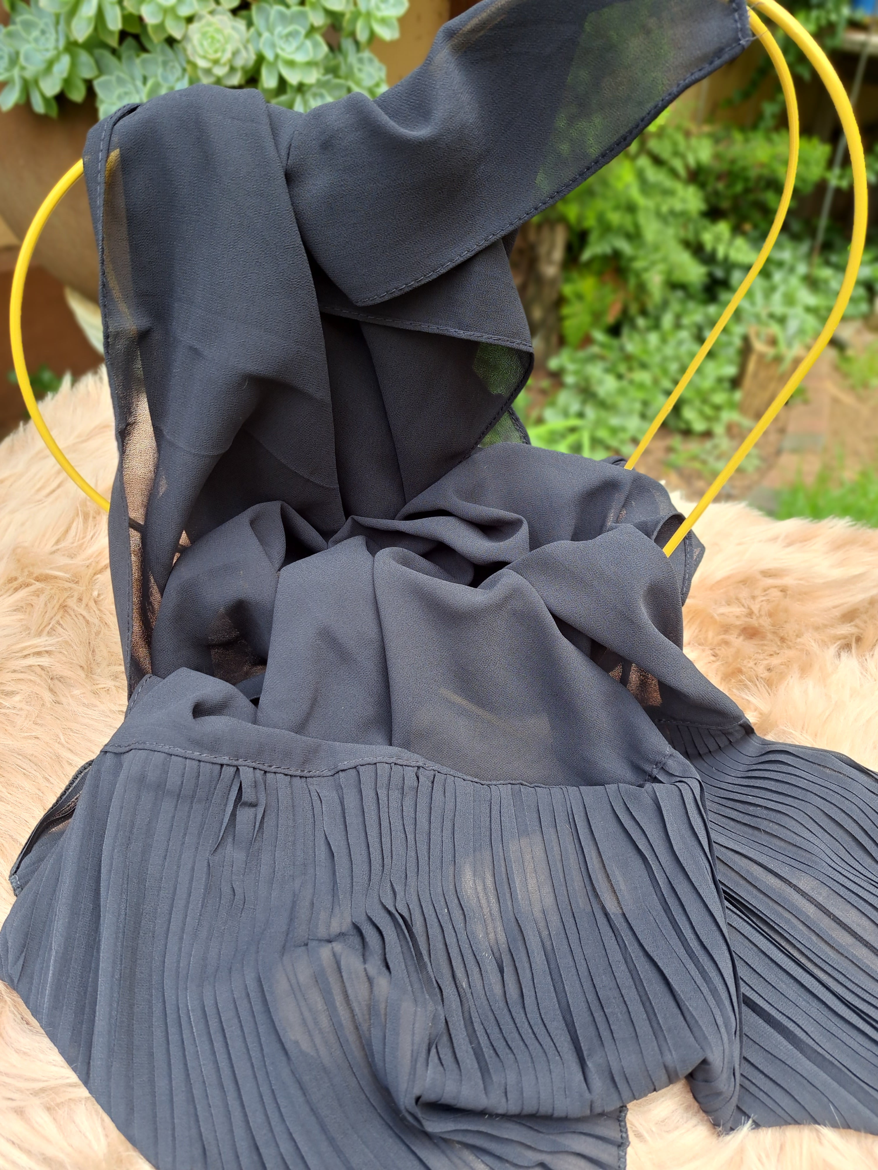 Half Pleated Chiffon