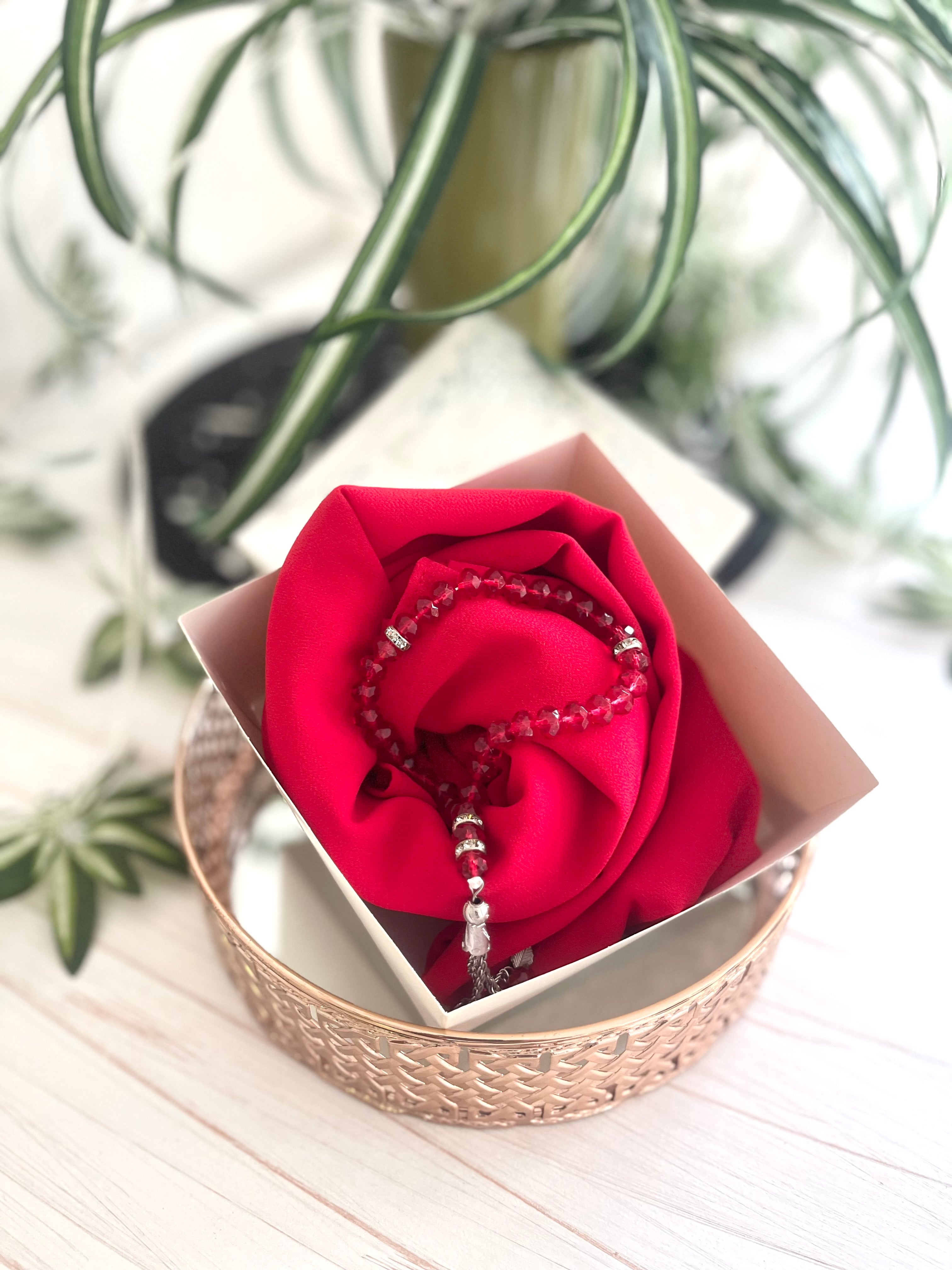 Luxury Chiffon with Tasbhee in a box