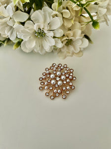 Rhinestones Scarf Pin / Brochure