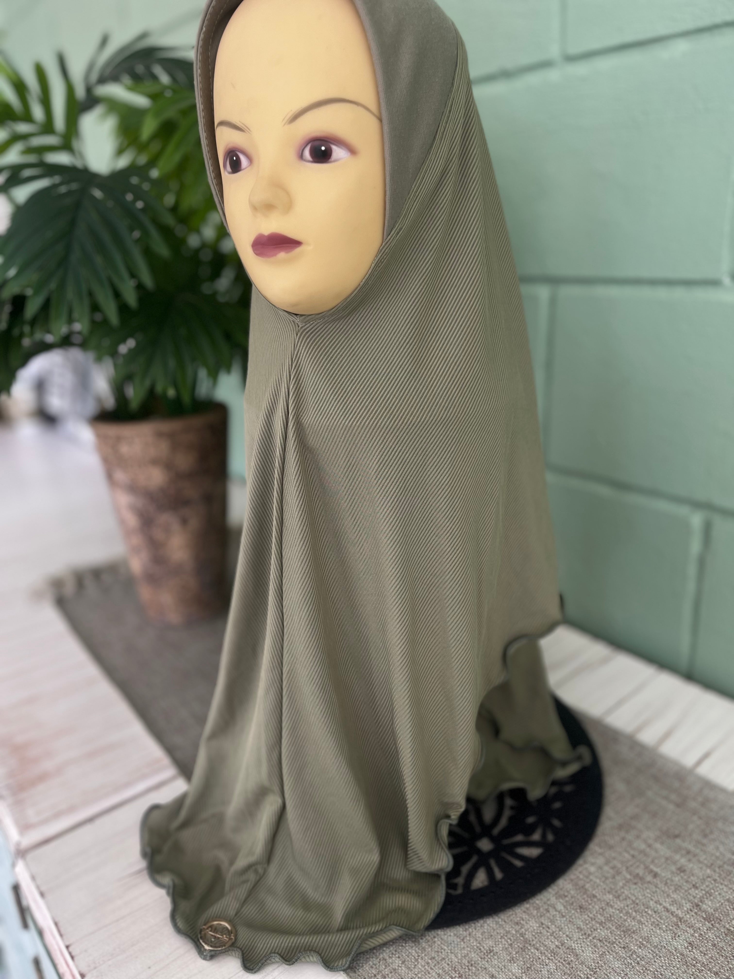 Instant Ribbed Short Burqa
