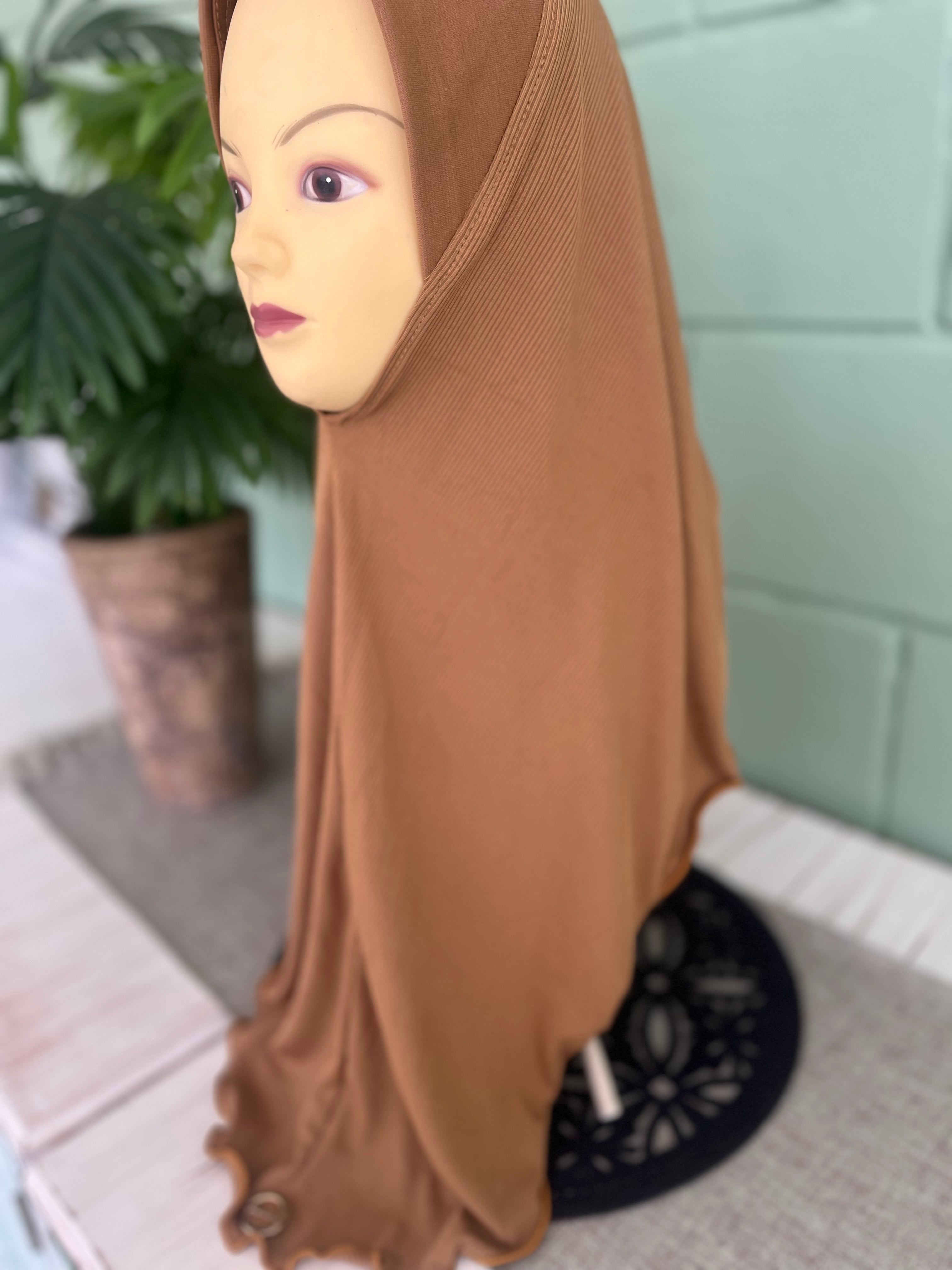 Instant Ribbed Short Burqa