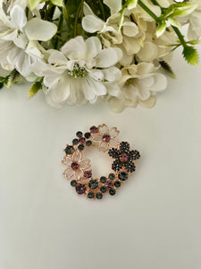 Rhinestones Scarf Pin / Brochure