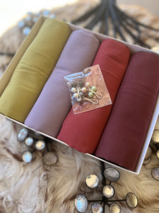 4 Premium Chiffons with 5 FREE Turkish Pins in a box