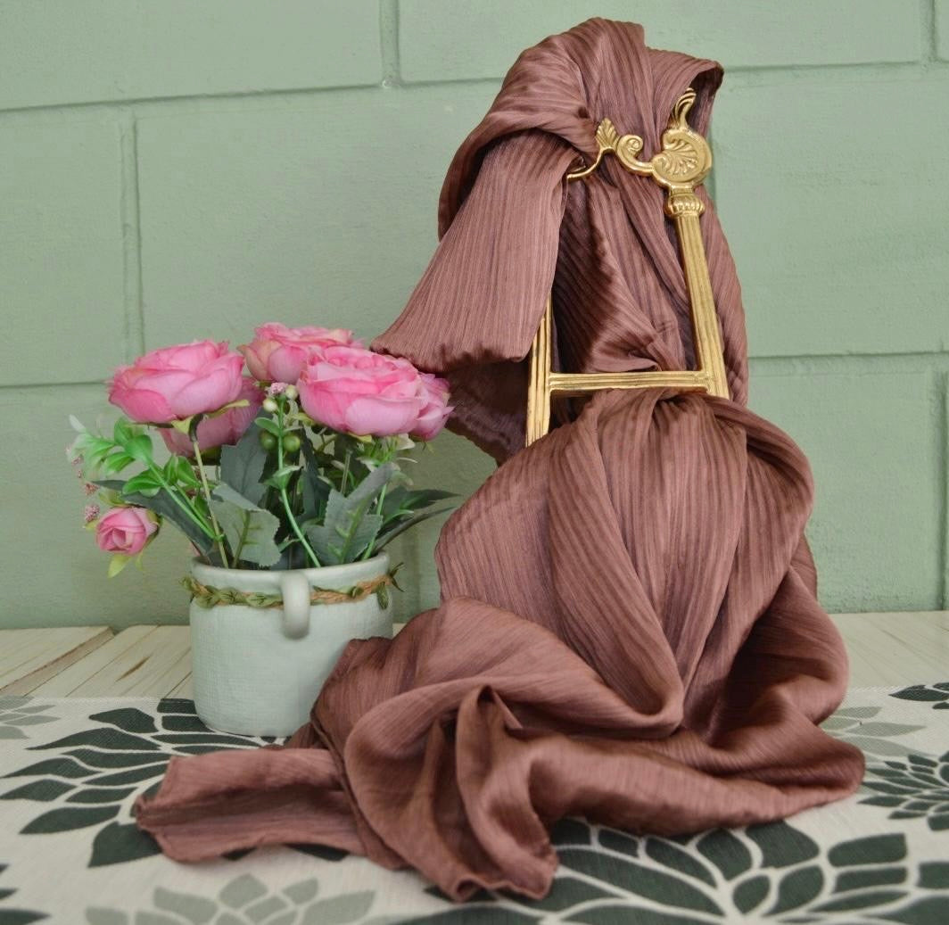 Satin Pleated
