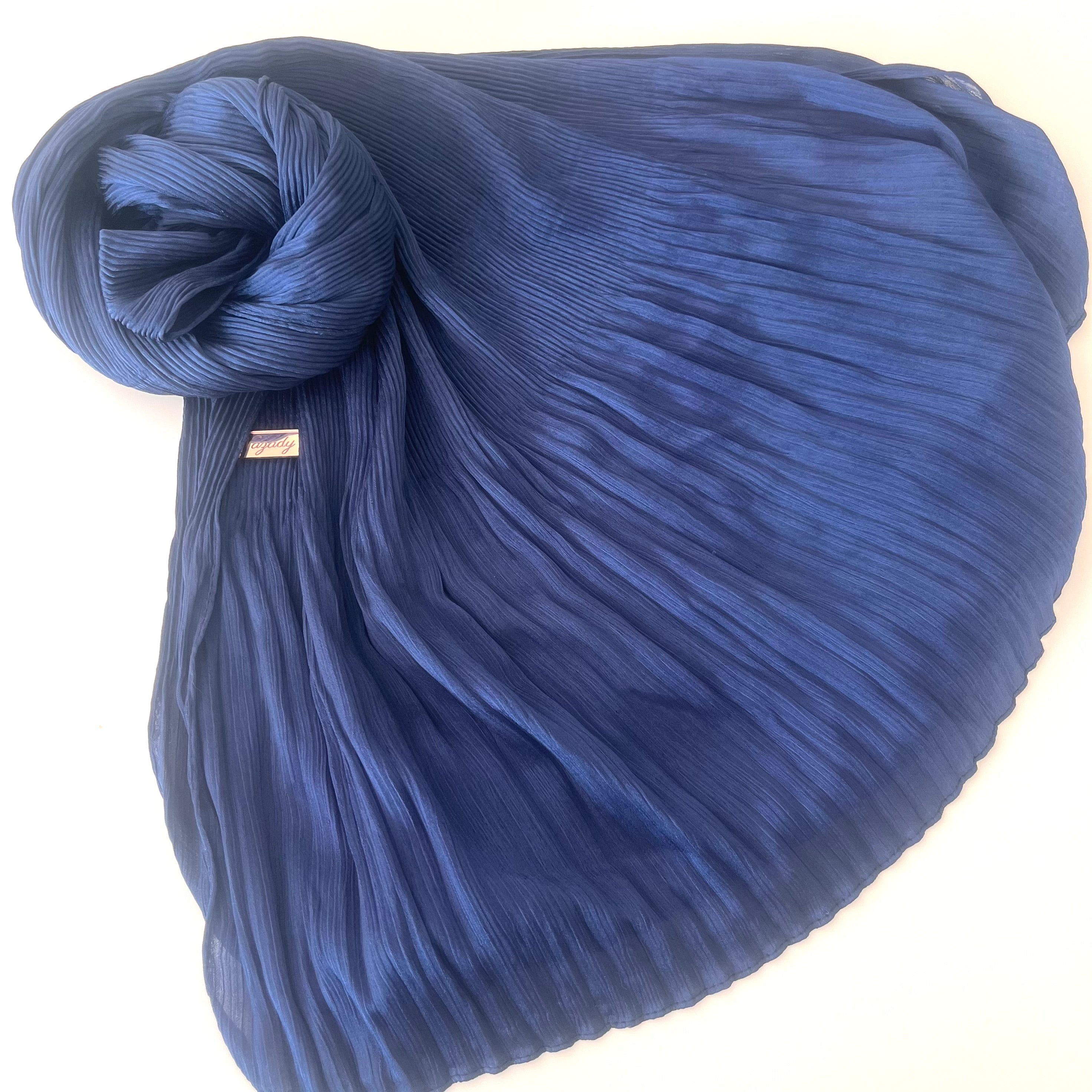 Satin Pleated with Half Pleats