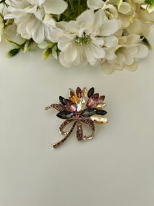 Rhinestones Scarf Pin / Brochure