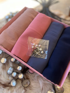 4 Premium Chiffons with 5 FREE Turkish Pins in a box