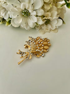 Rhinestones Scarf Pin / Brochure