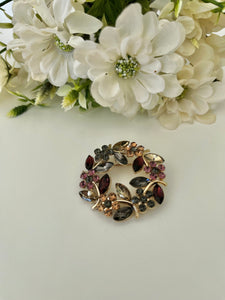 Rhinestones Scarf Pin / Brochure