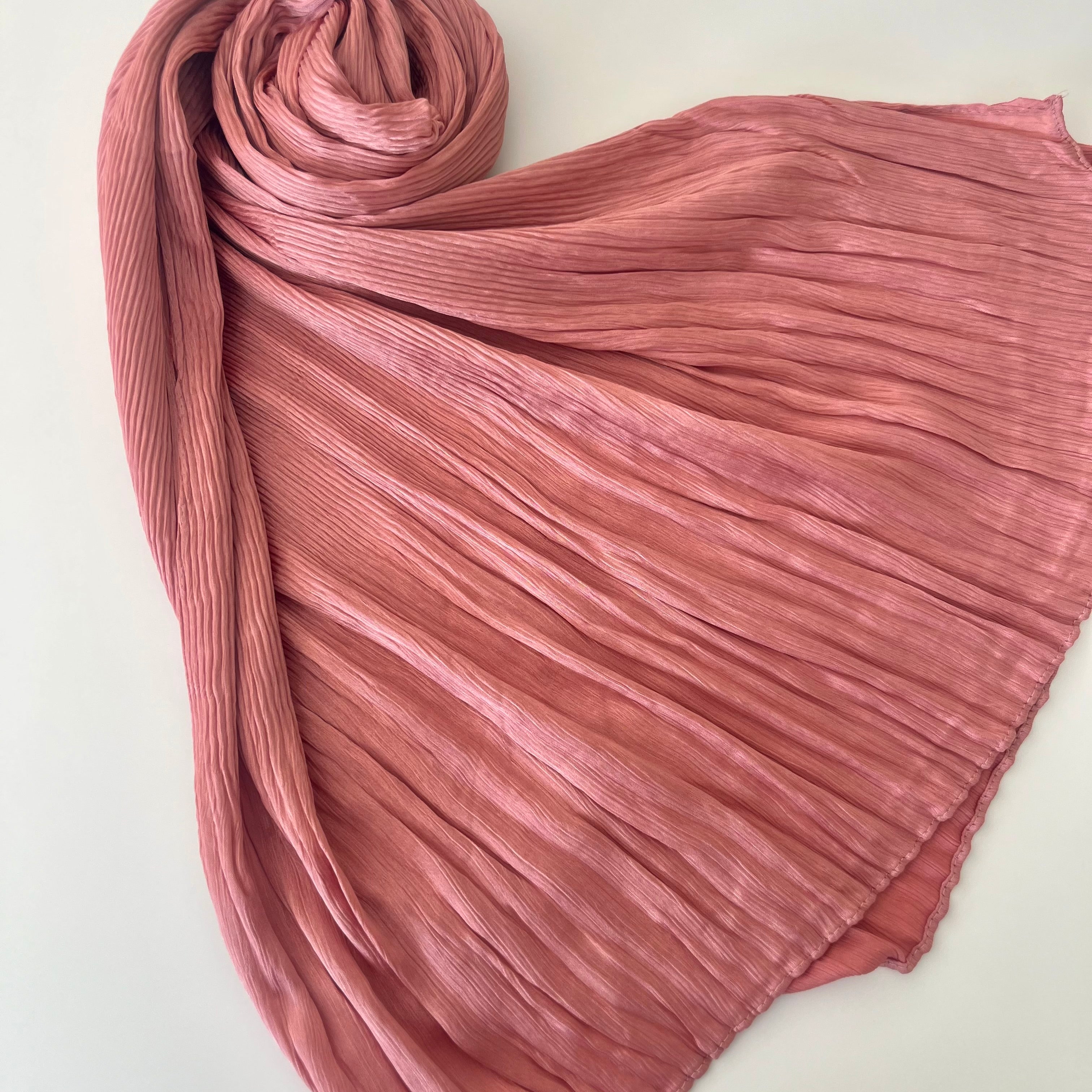 Satin Pleated with Half Pleats