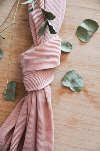 Ribbed Chiffon - Light Pink