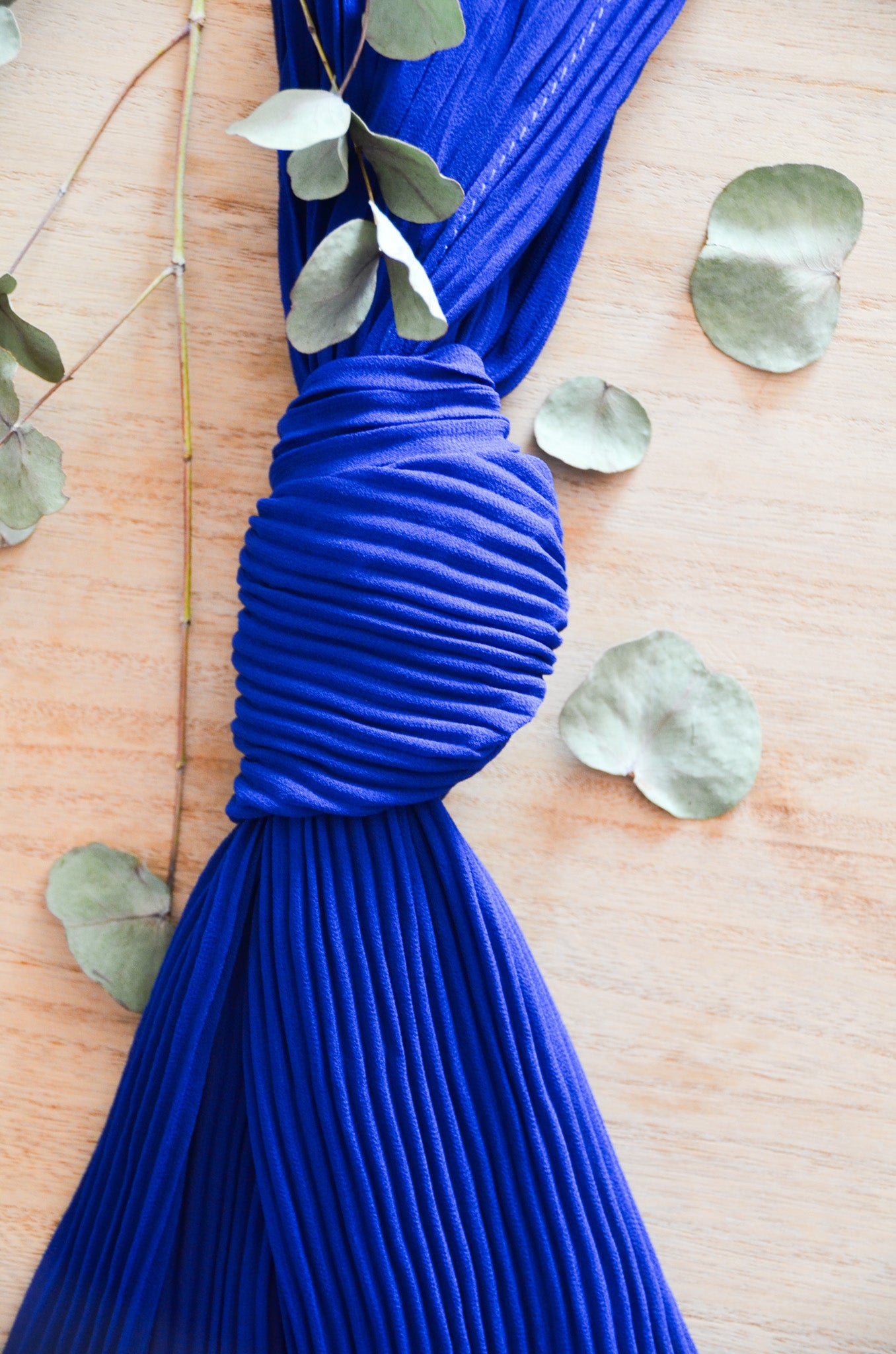 Ribbed Chiffon - Royal Blue