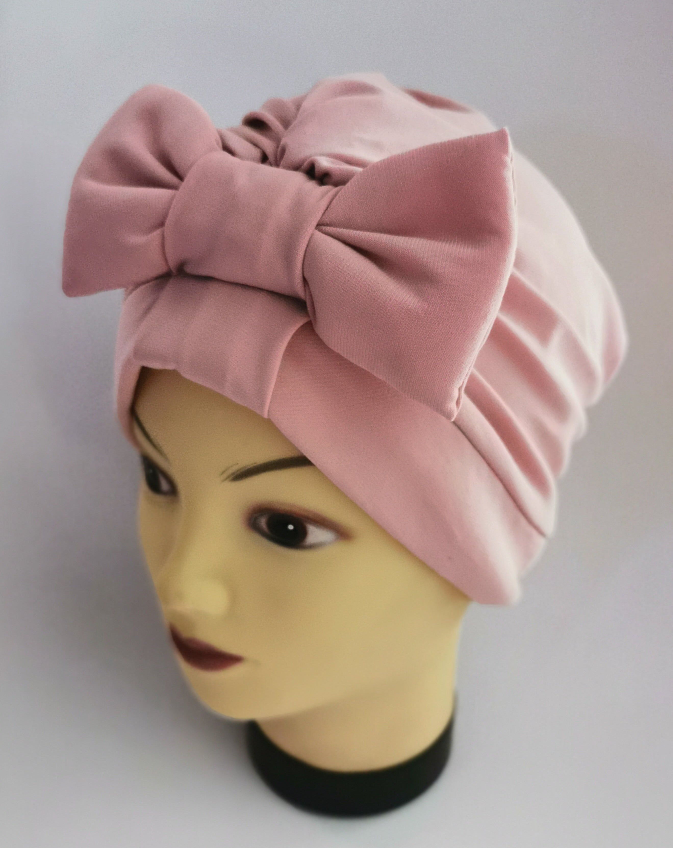 Turban Bow - Baby Pink